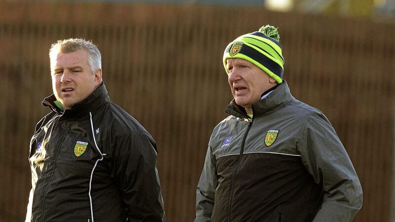 Former Mayo boss Stephen Rochford was brought into the Donegal set-up by Declan Bonner last October. On Saturday night the Tir Chonaill men come up against Rochford&#39;s native county, with an All-Ireland semi-final spot at stake. Picture by Michael O&#39;Donnell 