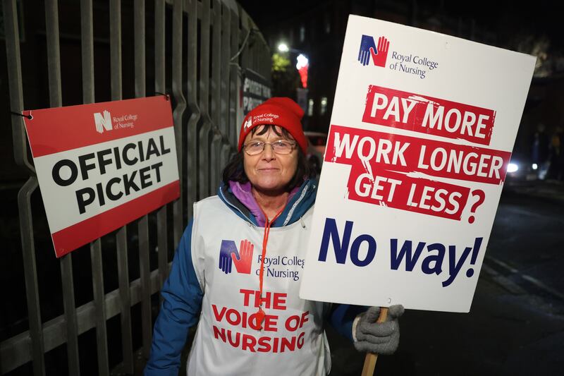 Members of the Royal College of Nursing are angry about the lack of pay parity with colleagues in the rest of the UK