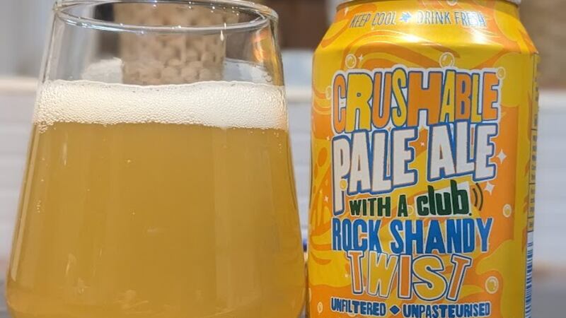 Rock Shandy is 4.5 per cent New England style IPA from Rascals