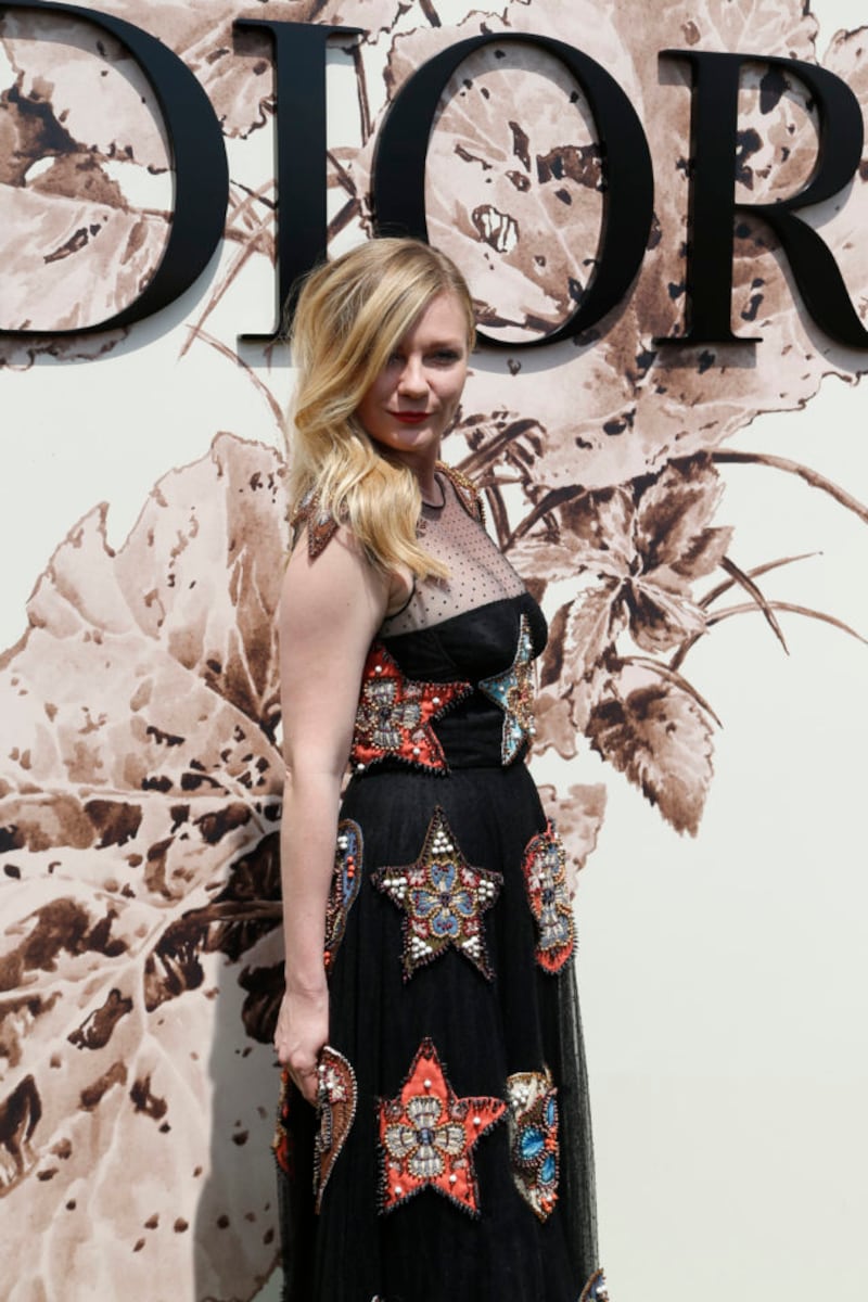 Kirsten Dunst at the Dior show