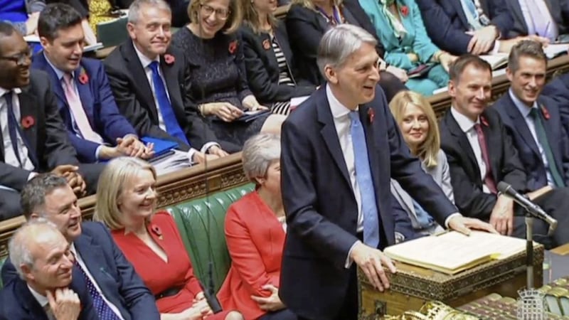 Chancellor Philip Hammond making his Budget statement to MPs in the House of Commons 
