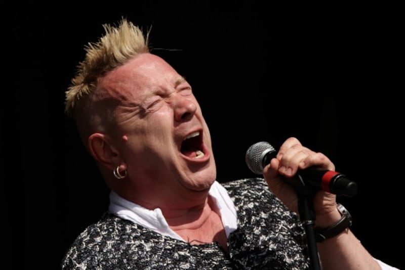 John Lydon of Public Image Ltd performing on the Other Stage at the Glastonbury 2013 Festival of Contemporary Performing Arts at Worthy Farm, Somerset.