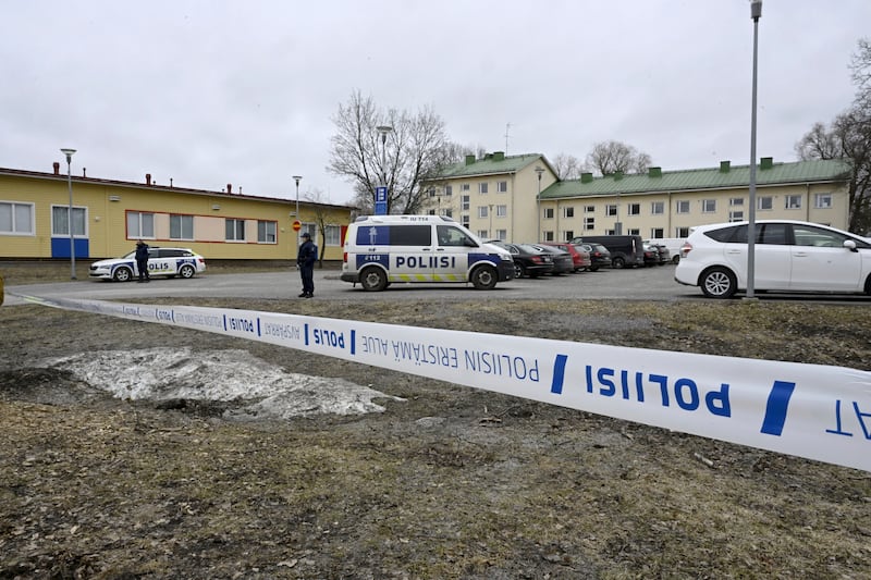 The 12-year-old suspect was arrested in the Helsinki area with a handgun in his possession (Markku Ulander/Lehtikuva via AP)