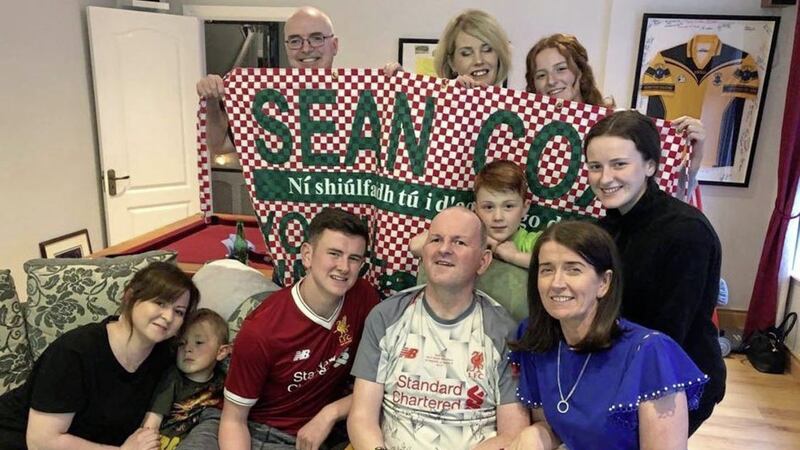 Liverpool fan Sean Cox returned home to his family in Co Meath for the first time in March 