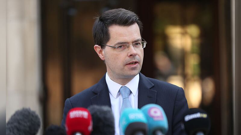 &nbsp;Secretary of State James Brokenshire makes a statement outside his office at Stormont House. Picture by Niall Carson, PA