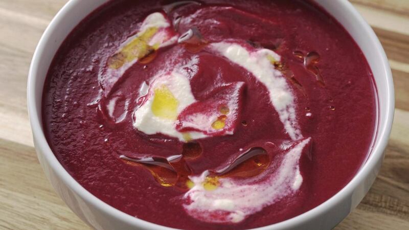 Roast garlic and beetroot soup &ndash;&nbsp;&quot;I love the burst of colour and flavour beetroot brings to anything I put it in,&quot; Niall enthuses 