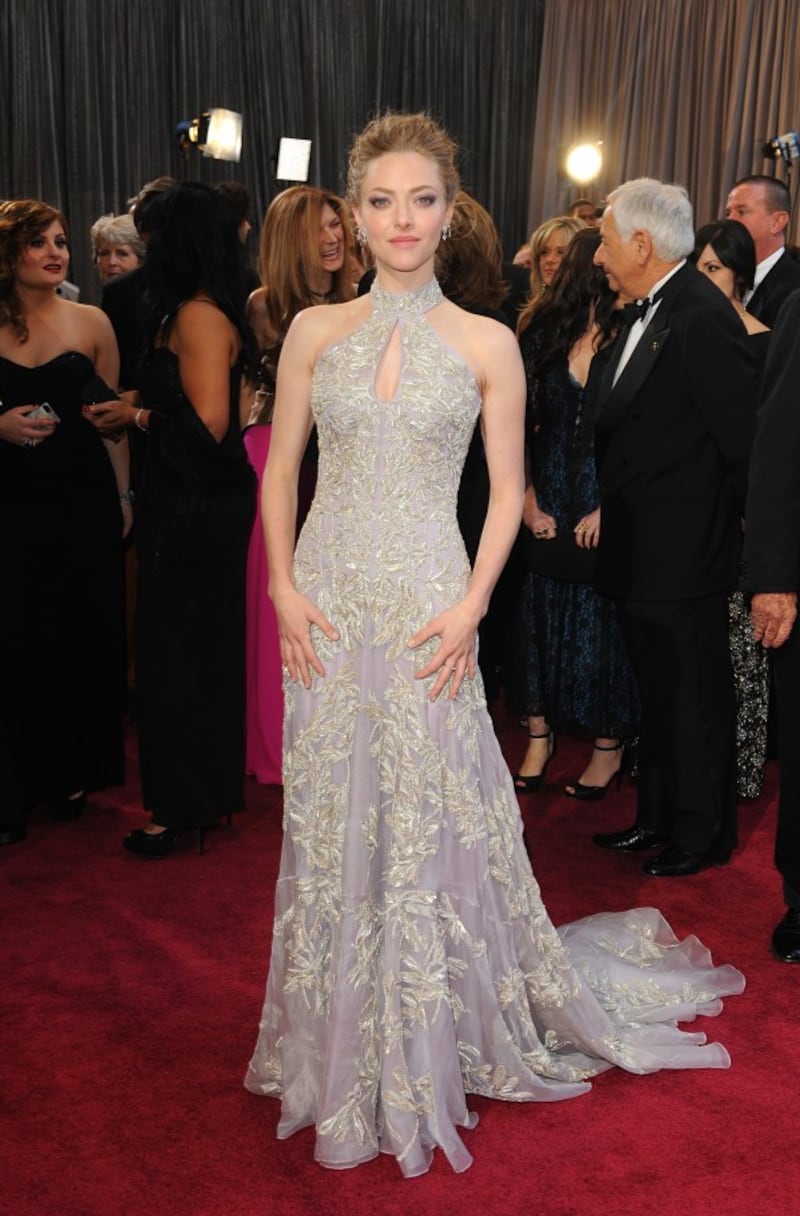Amanda Seyfried arriving for the 85th Academy Awards at the Dolby Theatre, Los Angeles