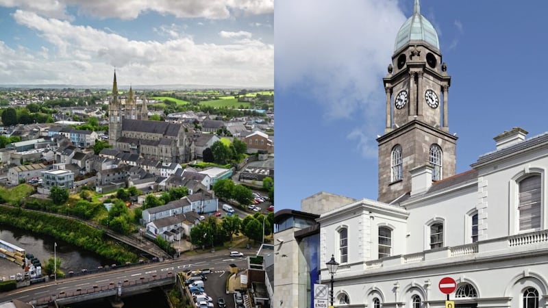 According to the latest house price index, Fermanagh and Omagh (left) was the most affordable place to buy a home in the third quarter, while Lisburn (right) and Castlereagh was the most expensive. 