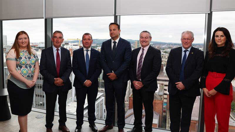 Ulster GAA chiefs pictured in Belfast on Tuesday with Taoiseach Leo Varadkar.