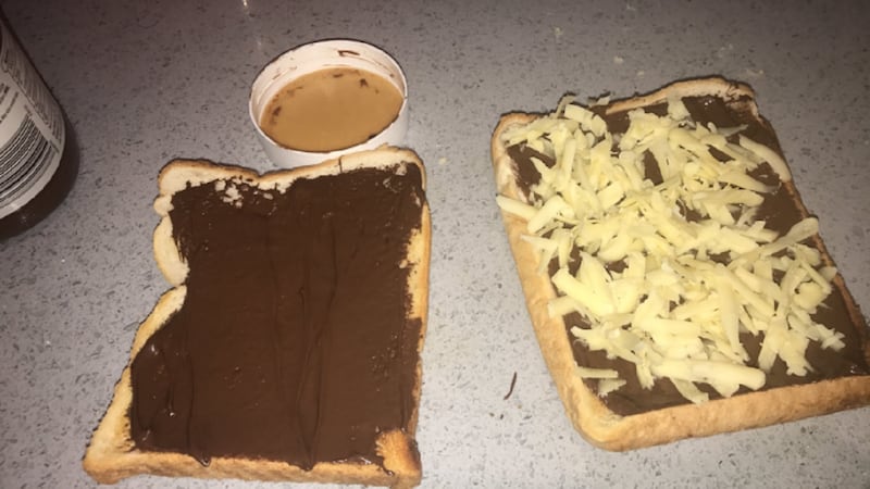 The cheese and chocolate toastie