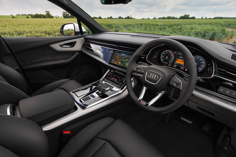 The Q7s interior is made to a high standard