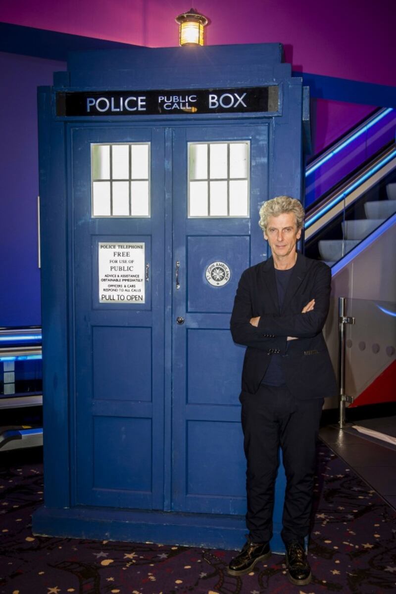 Peter Capaldi and the TARDIS