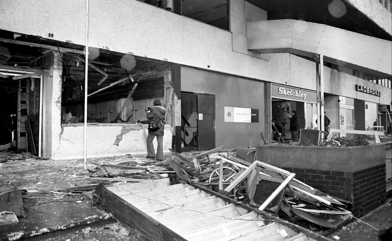 &nbsp;The aftermath of the fatal bomb attack on the Mulberry Bush pub in Birmingham. Picture by PA Wire