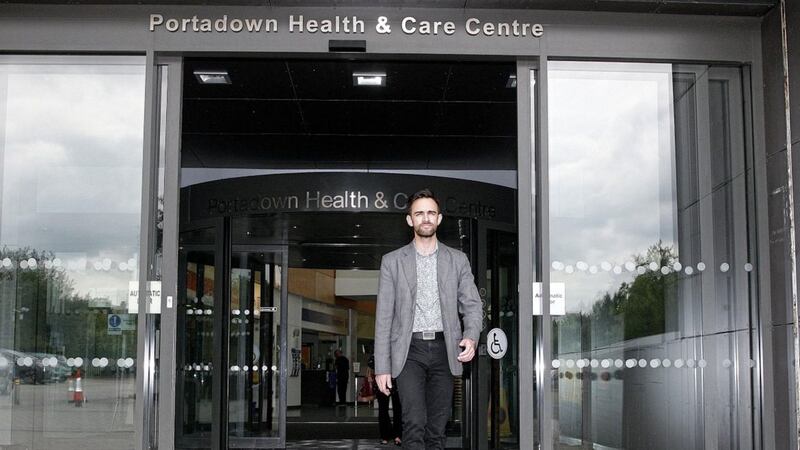 Australian Jason Calvert, who lives in Northern Ireland and has been trying to get registered with a GP for a year, is finally on the books of a Portadown practice. Picture by Bill Smyth 
