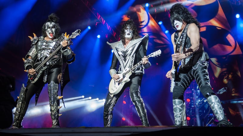 Gene Simmons, Tommy Thayer and Paul Stanley of Kiss