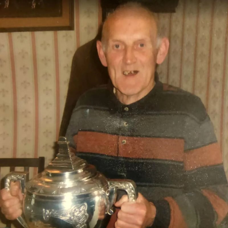 The late Christy Fleming, who brought football back to life in Dunloy in the early 1990s with his development of the parish U12 league.