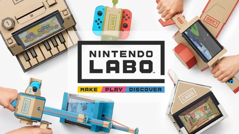 The self-build crafting sets incorporate the Nintendo Switch games console to create dynamic play sets.