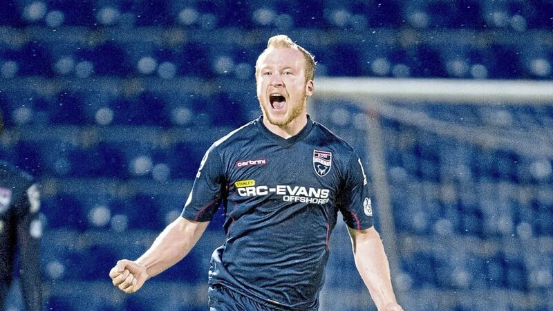 Former Cliftonville striker Liam Boyce leads the scoring charts in Scotland with 13 goals for Ross County 