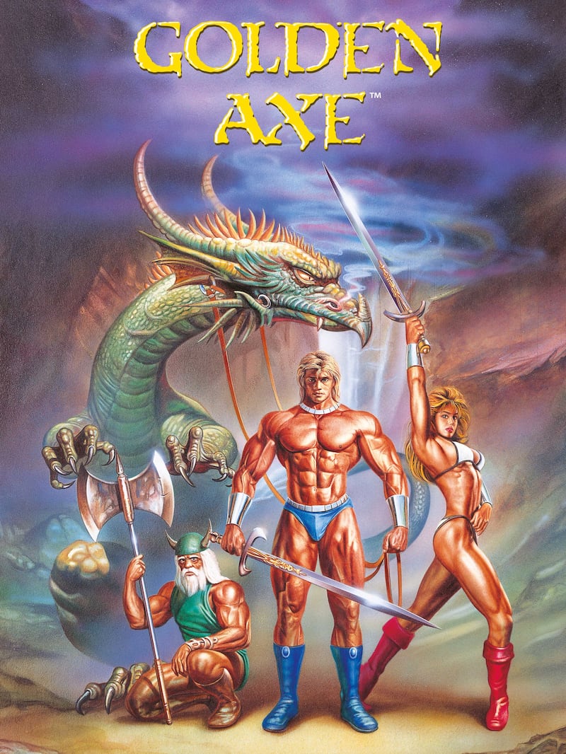 Artwork depicting the characters from the Sega hit Golden Axe
