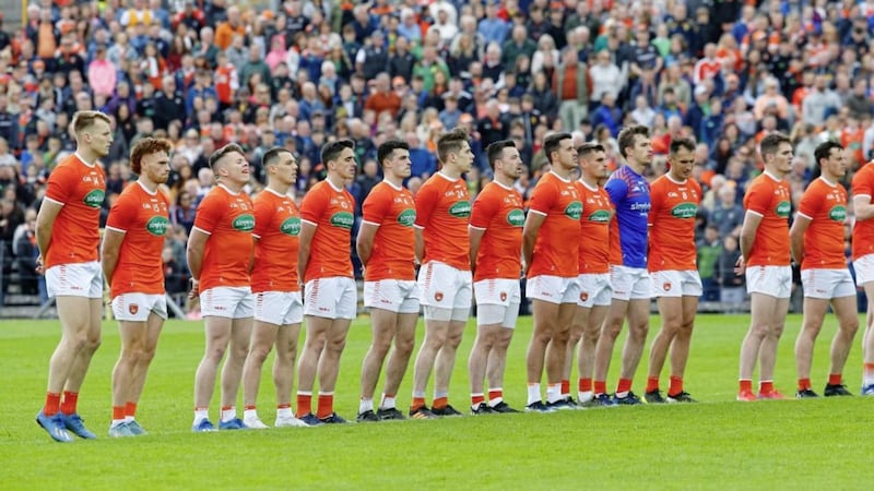 Armagh line out for yesterday&#39;s All-Ireland Qualifier against Donegal. Pic Philip Walsh 
