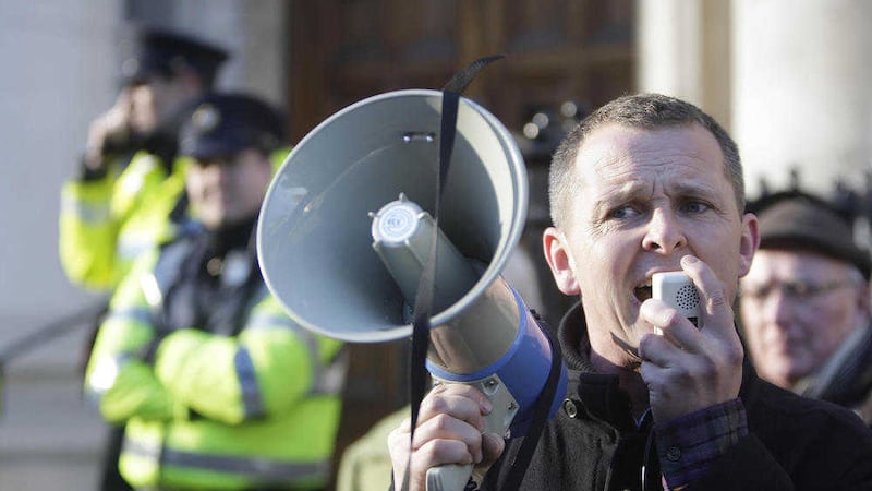 Richard Boyd Barrett, a People Before Profit TD, raised the issue of the exploratory oil drill at Woodburn Forest in the D&aacute;il. Picture by Niall Carson/PA Wire 