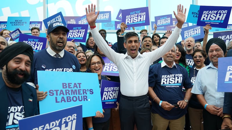 Rishi Sunak has seen the Tory coffers boosted with a £5 million donation (Jacob King/PA)