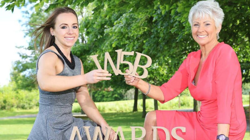 Women in Business marketing and events manager Laura Dowie joins Pamela Ballantine to launch the fifth annual WIBNI Awards 