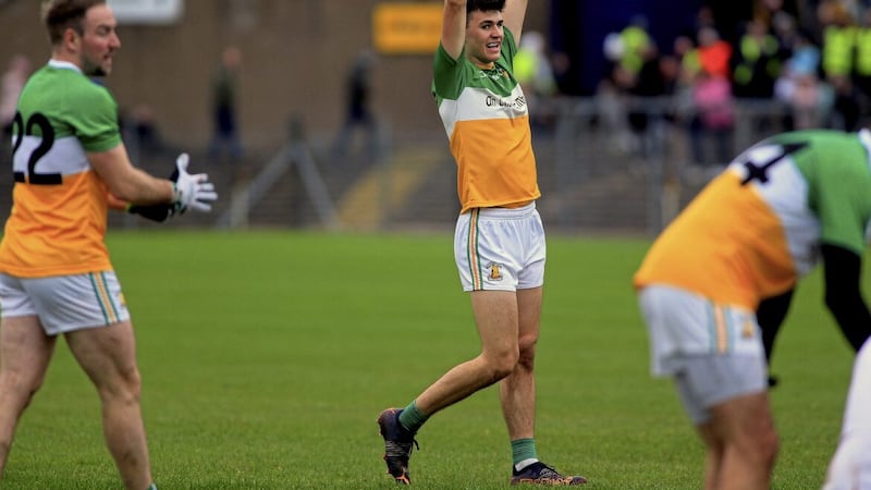 Carrickmore captain Rory Donnelly relies on some of the older, wiser heads around the club Picture: Seamus Loughran 