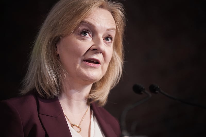 Former prime minister Liz Truss at the launch of the Popular Conservatism movement