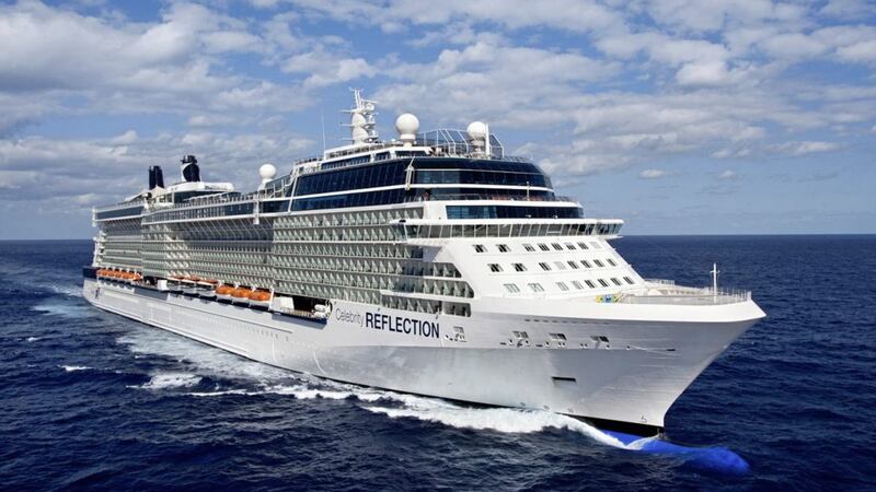 The largest ship to berth in Belfast this year is the Celebrity &#39;Reflection&#39; ship, which carries 4,300 passengers and crew 