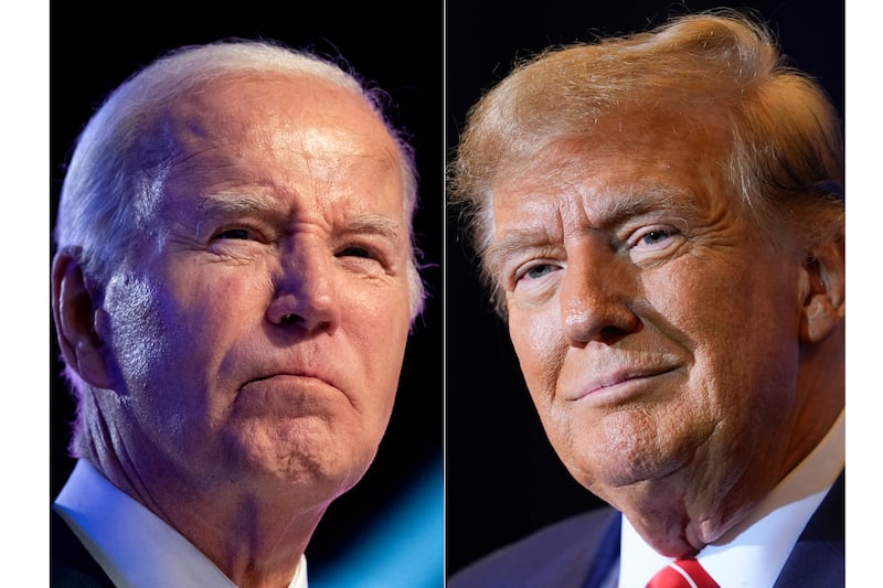 The visit also gives Biden another opportunity to showcase how his view of Nato contrasts with that of the likely 2024 Republican presidential nominee, Donald Trump (AP)
