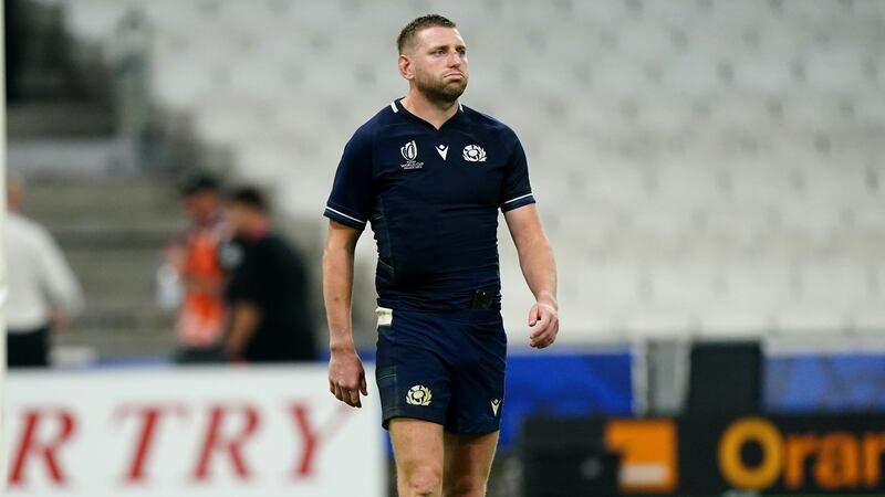 Finn Russell was dejected after Scotland’s defeat on Sunday (Mike Egerton/PA)