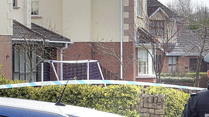 The scene of a bomb alert at the home of a serving police officer in Derry in February last year. Picture by Margaret McLaughlin 