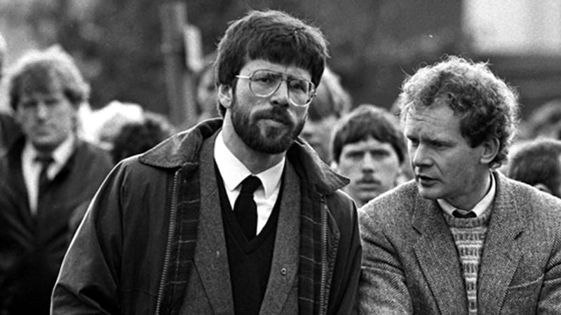File photo dated 11/05/87 of Gerry Adams and Martin McGuinness&nbsp;