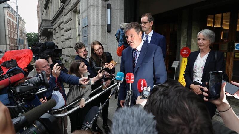 Incoming RTE director general Kevin Bakhurst after a meeting with Media Minister Catherine Martin in Dublin (Liam McBurney/PA)