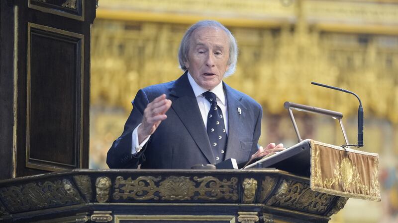 Sir Jackie Stewart, pictured, said he was “tremendously proud” he could call Sir Stirling Moss a friend