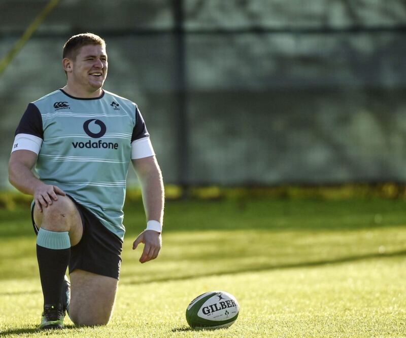Ireland's Tadhg Furlong during squad training at Carton House in Maynooth on Thursday <br />Picture by Sportsfile