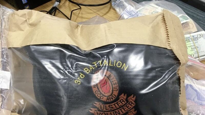 UVF hats were among items seized in a major police operation. Picture from PSNI 
