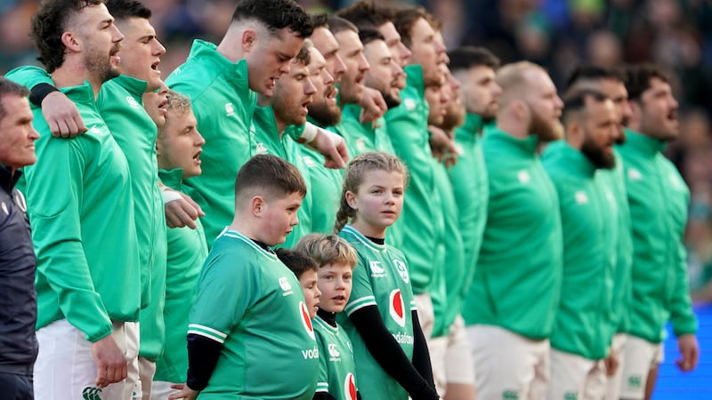 Stevie Mulrooney, not pictured, attracted attention for his performance of Ireland’s Call ahead of Sunday’s Six Nations match against Italy