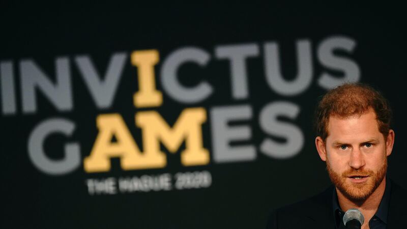 The Duke of Sussex speaking during the Invictus Games in The Hague, Netherlands in 2022 (Aaron Chown/PA)