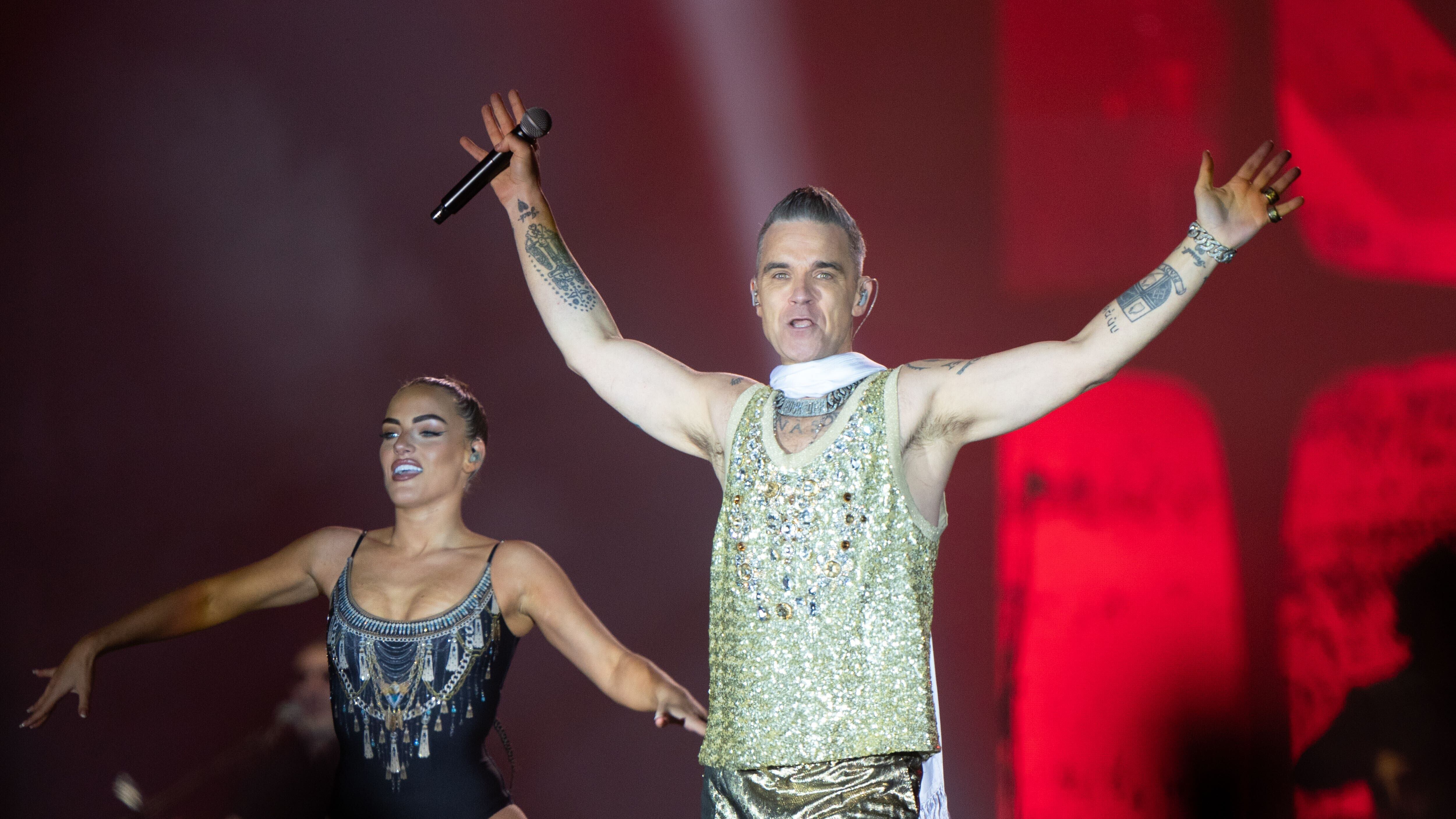 Robbie Williams stars in a new Netflix documentary about himself (Joe Giddens/PA)