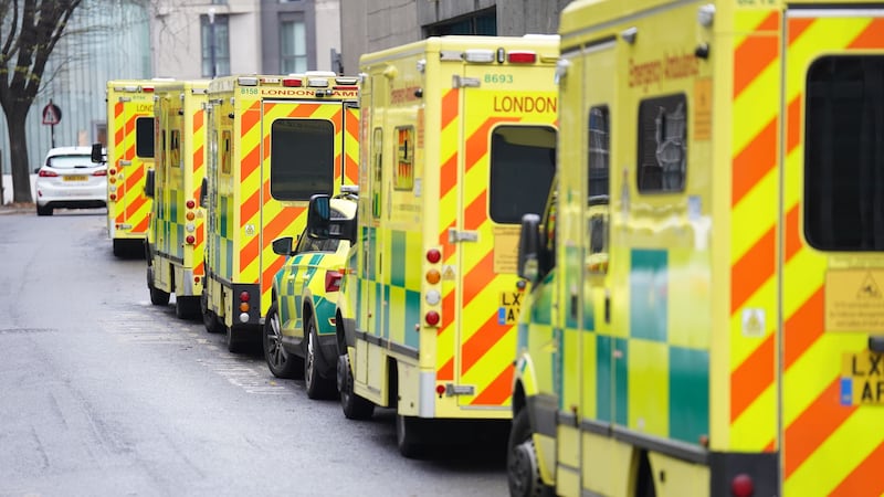 A new report has highlighted the hours ‘lost’ by ambulance crews due to delays handing over patients to hospital staff (PA)
