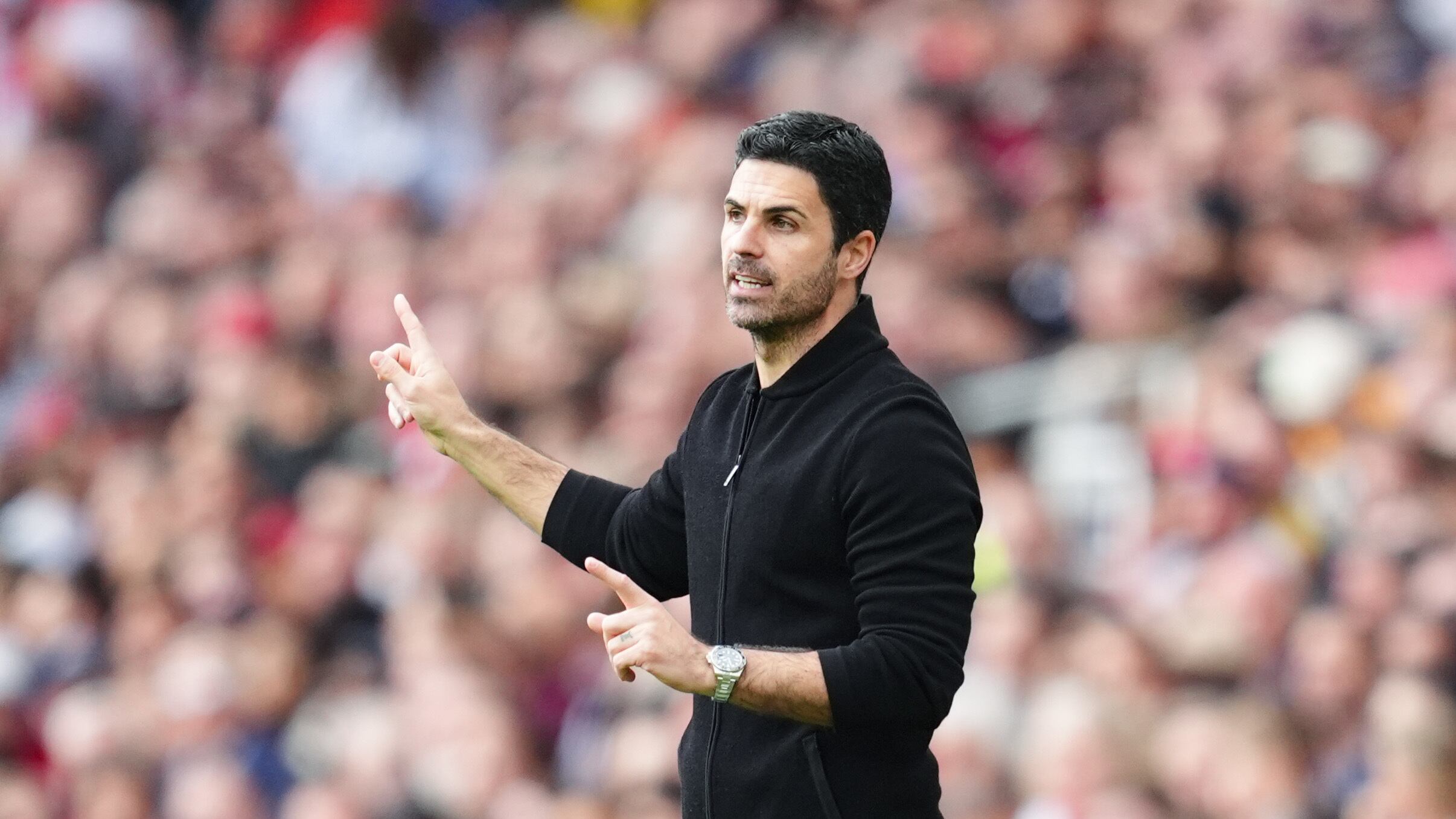 Arsenal manager Mikel Arteta during the Premier League win over Bournemouth.