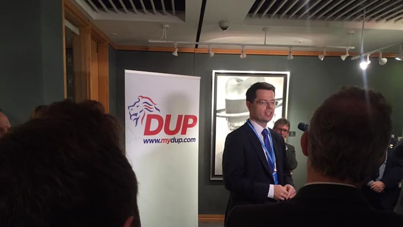Secretary of State James Brokenshire spoke at the DUP champagne reception in Birmingham last week&nbsp;
