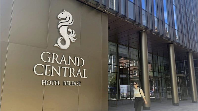 The Grand Central Hotel in Belfast. Hotels across the north have been told they can accept guests from July 20. Picture by Hugh Russell. 
