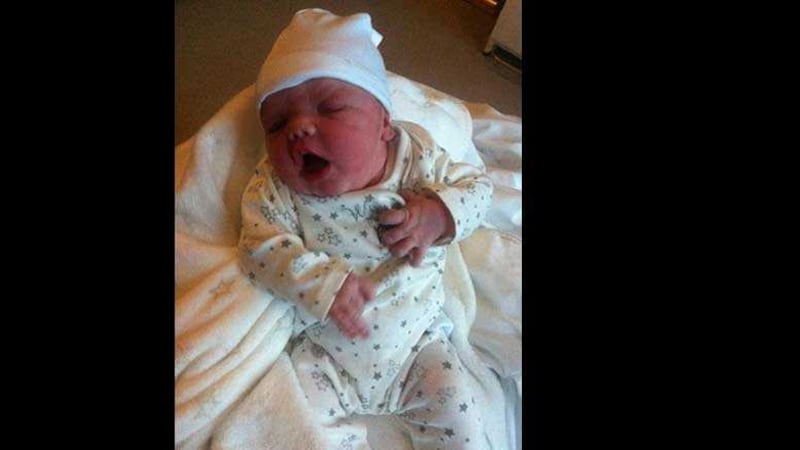 Baby Annalise weighed eight pounds and 10 ounces at birth. Picture by Sinead Hussey, RTE