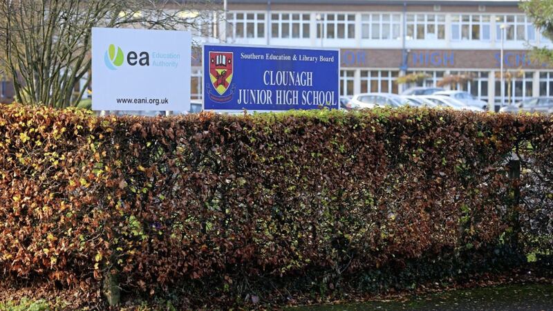 Clounagh Junior High School in Portadown is closed for several days due to a number of positive Covid-19 test results. Picture by Mal McCann 