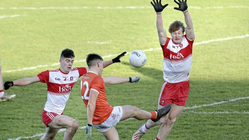 Derry are due to be Tyrone&#39;s opponents in the Ulster Minor Football Championship semi-finals - but there are doubts over the games going ahead. Picture Margaret McLaughlin 