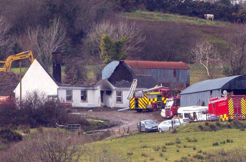 PACEMAKER BELFAST Ê27/02/2018
Emergency services attend the scene of the tragic house fire at Molly Road, Derrylin in Co Fermanagh this morning.  
15/02/2024
A judge is considering if a man who killed three generations of the same family in County Fermanagh six years ago will ever be released from prison.
Denise Gossett, 45, her son Roman, 16, his sister Sabrina, 19, and Sabrina's 15-month-old daughter Morgana Quinn died at a burnt out cottage in 2018.
Daniel Sebastian Allen, 33, pleaded guilty to murdering the three youngest victims and to the manslaughter of Denise by reason of a suicide pact.
He had been living with the family.