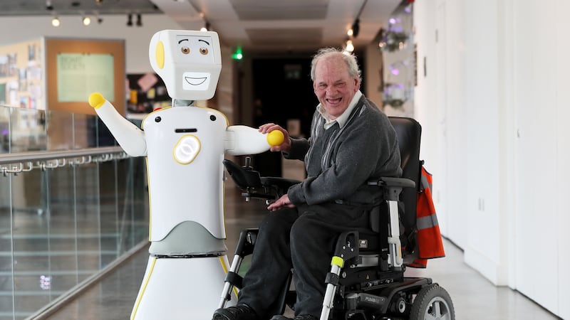 Engineers from Trinity College, Dublin, unveiled ‘Stevie II’ on Wednesday,  an upgraded version of Ireland’s first socially assistive robot.